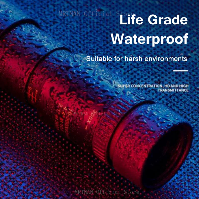 Monocular Telescope 10-300x40 High-power HD Zoom Mini Telescope With phone clip Super Telephoto Zoom Telescope Hunting Camping