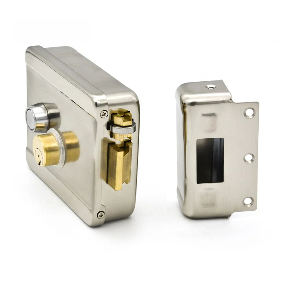 Wooden door and iron gate Electronic Control Lock Electric Gate Door Lock Support Video Doorphone Intercom System