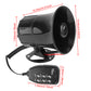 Car Warning Alarm Megaphone 120DB Loud Multi-tone Claxon Horn 6 Tone Air Horn 12V 100W Police Siren Loud Speaker Car Horn